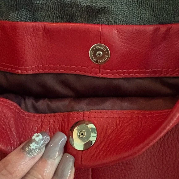 EUC Coach Red Hobo Bag - Picture 9 of 9